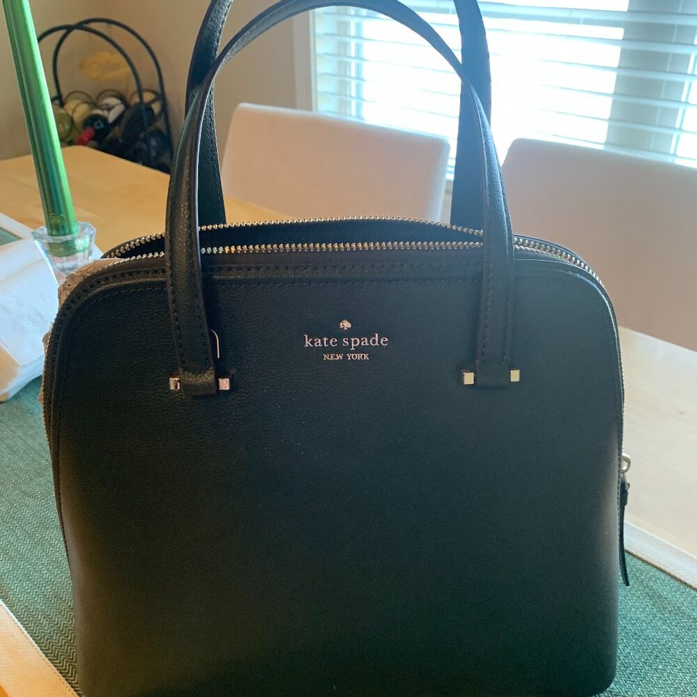 Kate Spade Patterson Drive Pebbled Medium Dome Leather Satchel - Deep Evergreen
